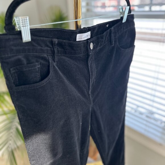 Sz 14 (32) Loft Modern Skinny in Black Corduroy - Picture 4 of 12